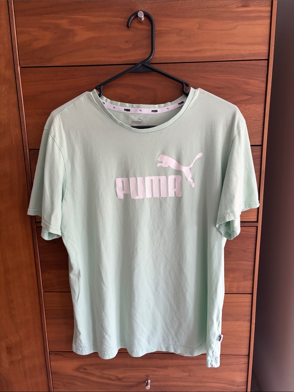 Puma Mint Green Short Sleeve Logo Tee